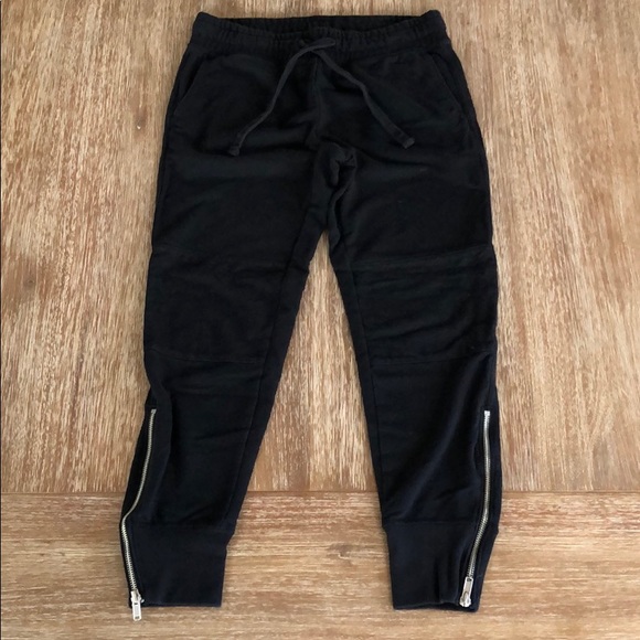 Womens Gap Black Moto Jogger Pants 
